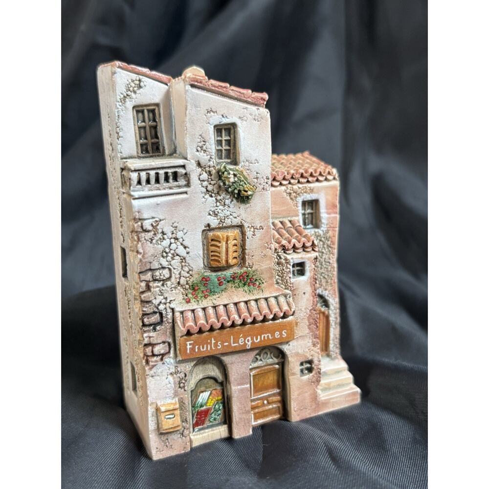 Vintage J Carlton Gualt Fruit Market Building Miniature Provence Series France